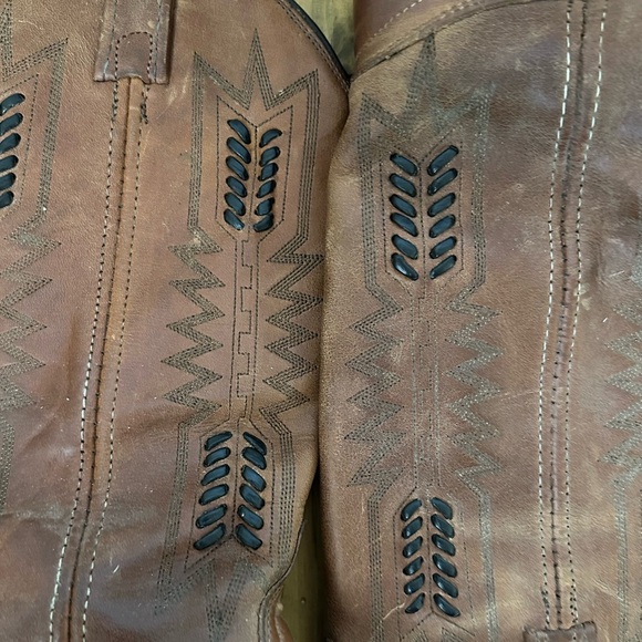 Vintage Dan Post Embroidered Cowboy Boots size 6 1/2 - Picture 9 of 11